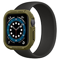 Ốp Spigen Rugged Armor cho Apple Watch Series SE / 6 / 5 / 4 (40mm) màu xanh - Hàng chính hãng