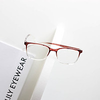 Gọng kính Nam Nữ Lilyeyewear mắt Vuông nhựa cứng cáp đeo Giả cận màu sắc Thời trang C0002