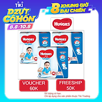 Combo 3 Gói Tã Dán Huggies Dry Gói Cực Đại M76 (76 Miếng) - Bao Bì Mới
