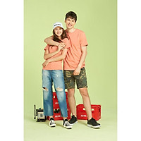 Áo thun trơn 210g/m2 cotton Ring Spun 100% color Papaya Orange no17 form Young Asian Local Brand tee retail wholesale VN