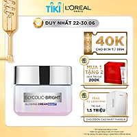 Kem Dưỡng Sáng Da Ban Đêm L'Oreal Paris Glycolic - Bright Glowing Cream Night 50ml