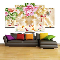 Tranh Hoa Sen Cá Chép |Cửu Ngư Quần Hội |T3M--1707