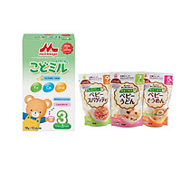 Sữa Morinaga số 3 hương Vani (Kodomil) 216g cho bé từ 3 tuổi + Tặng Mì ăn dặm Hakubaku 100gr (ngẫu nhiên)