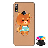 Ốp lưng điện thoại Asus Zenfone Max Pro M2 hình Gấu Bông tặng kèm giá đỡ điện thoại iCase xinh xắn - Hàng chính hãng