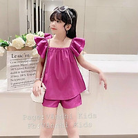 Set Bộ Tiểu Thư Tay Bồng Cho Bé Gái Từ 12Kg Đến 38Kg Tin Store