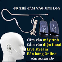 Micro không dây gài tai Aporo 2.4G hạt gạo cao cấp siêu nhỏ, mic live stream bán hàng online kèm Micro thu âm mini thiết kế cài áo tiện dụng- Hàng chính hãng