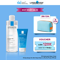 Bộ sản phẩm nước tẩy trang làm sạch sâu giàu khoáng dành cho da nhạy cảm La Roche Posay Micellar Water Ultra Sensitive Skin