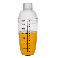 Bình Lắc Shaker Nhựa Pha Chế Cocktail Vạch Đen