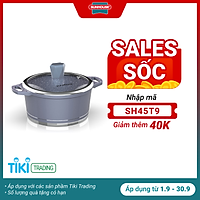 Nồi Vân Đá Đáy Từ Sunhouse SHG2024MMA - Xanh