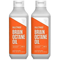 Bulletproof Brain Octane MCT Oil, Perfect for Keto and Paleo Diet, 100% Non-GMO Premium C8 Oil, Ketogenic Friendly, Responsibly Sourced from Coconuts Only, Made in the USA (2pack of 32oz)