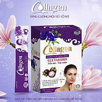 Colagen Măng Cụt, Đậu Biếc Zenpali - Hộp 30 gói Tặng Bình Pha Nước