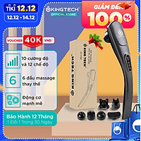 Máy Massage Cầm Tay Đa Năng Cao Cấp KINGTECH - Mát Xa Chuyên Sâu Cho Cổ, Vai Gáy, Bụng, Lưng, Cánh Tay, Chân - Giảm Đau Mỏi Toàn Thân Cho Dân Văn Phòng, Gymer, Người Già, Người Lao Động Nặng - Món Quà Tuyệt Vời Cho Ông Bà, Bố Mẹ - Hàng Chính Hãng