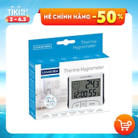 Nhiệt ẩm kế điện tử có giờ Lanaform LA120701