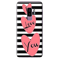 Ốp Lưng Điện Thoại Dành Cho Samsung Galaxy S9 Plus - I Love U Trắng Đen