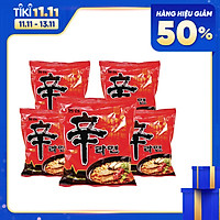 Combo 5 Gói Mì Shin Cay Hàn Quốc Nong Shim (Gói 120 Gr)