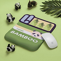 Lót chuột (Mouse Pad) Silicon 3D có đệm kê chống mỏi cổ tay hình Corgi, Mario, Bamboo - Hàng Nhập Khẩu