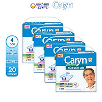 Combo 4 Tấm Đệm Lót Caryn Loại Siêu Thấm (20 Miếng)