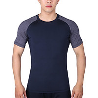 Áo Tập Gym Nam Tay Ngắn Body Unique Apparel ABTNRDY - Đen Phối Xám