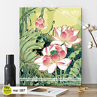 Tranh tô màu theo số kết hợp T187 và T2015
