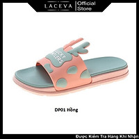 Dép Nam Nữ,Dép Quai Ngang Lucky Unisex, Dép Đi Trong Nhà, Ngoài Trời Họa Tiết Sừng Hươu 3D DP01
