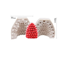 Silicone Candle Mold 3D Christmas Tree Pine Cone Shape Soap Clay Making Diy Cake Decoration
