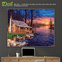 Tranh treo tường tự tô màu số hóa DALI Tranh Bình yên C010