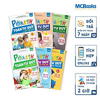 Combo Trọn Bộ Sách PoMath - Toán Tư Duy Cho Trẻ Em 4-6 Tuổi (6 cuốn) tặng kèm bookmark