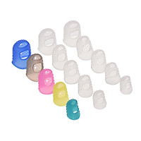 Bộ Phụ Kiện Guitar Gồm Đầu Slicon Bọc Ngón Tay (15 Cái) + Miếng Gảy Đàn (10 Cái)