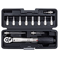 1/4'' Bike Torque Wrench Kit 2-24 NM Torque Fix Set Multifunction Bicycle Repair Tools for MTB Road Bikes
