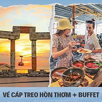 Vé Cáp Treo Hòn Thơm Phú Quốc, Buffet Trưa. Công Viên Nước Aquatopia, Giao Vé Tận Nơi Trung Tâm