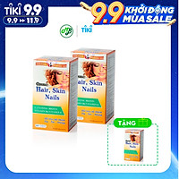COMBO 2 CHAI TPCN COSME HAIR SKIN NAILS kích thích mọc tóc nhanh, giúp cho chân tóc chắc khoẻ - Chai 60 viên TẶNG 1 CHAI