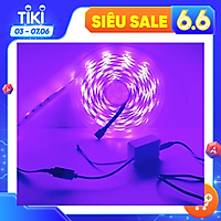 Bộ đèn Led dây dán RGB trang trí phòng, quay tiktok, chụp ảnh, quay video đẹp lung linh dài 5m kèm remote điều khiển - Hàng chính hãng
