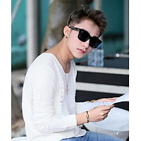 Mắt kính nam vuông thời trang Hàn Quốc - Phong cách Sơn Tùng MTP - Chống bụi, chống chói phù hợp cho những chuyến đi xa