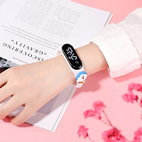 Đồng Hồ Điện Tử Trẻ Em Đèn Led Họa Tiết Hoạt Hình 3D Xinh Xắn DH109