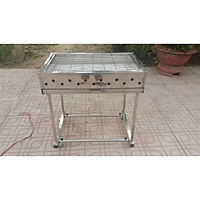 Bếp nướng than ngoài trời.Inox Tốt + Tặng kèm Có Vĩ Nướng + Vĩ dựng than