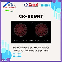 Bếp Điện Cảm Ứng Hồng Ngoại Đôi Capri CR-809KT - Hàng Chính Hãng, Công Nghệ Tiên Tiến Châu Âu, Tiết Kiệm Điện