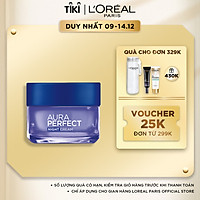 Kem dưỡng trắng da vitamin L'Oreal Paris Aura Perfect ban đêm 50ml (Kem đêm)