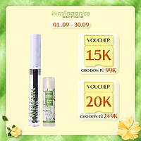 Combo Son Dưỡng Môi Dừa Milaganics (4.5g) + Mascara Dầu Dừa Dưỡng Mi Milaganics