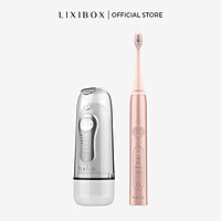 Combo Máy tăm nước cầm tay Halio Professional Cordless Oral Irrigator và Bàn chải đánh răng điện Sonic Whitening Toothbrush - Rose Gold