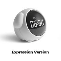 Youpin Xiaomi Đồng hồ báo thức Pixel biểu hiện dễ thương, Đèn Led kỹ thuật số đa chức năng, Đèn điều khiển bằng giọng nói, Đồng hồ nhiệt kế đầu giường Trang chủ