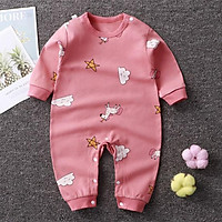 Body sơ sinh bodysuit cho bé trai bé gái dài tay liền thân từ 3-12kg, hàng QC in hình cực yêu – BD13