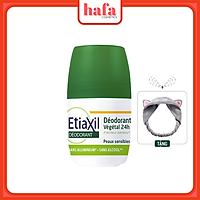 Lăn Khử Mùi Ngăn Mồ Hôi Chiết Xuất Nha Đam Etiaxil Deodorant Vegetal 24h Roll-On 50ML + Tặng Kèm 1 băng đô tai mèo (màu ngẫu nhiên)