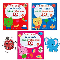 Bộ Sách Sticker Bóc Dán Phát Triển Chỉ Số Thông Minh IQ- Dành cho trẻ từ 2-6 tuổi