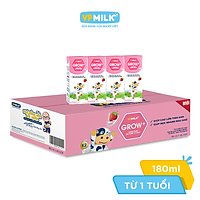 Sữa Tiệt Trùng Có Đường VPMilk Grow+ Vị Dâu Hộp 180ml (Thùng 48 Hộp)