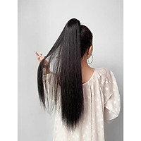 Tóc giả ngoặm thẳng dài siêu sang chảnh, giống tóc thật 100%, chất tơ cao cấp mềm mịn, chịu nhiệt tốt, có thể bấm, uốn, duỗi, gội thoải mái