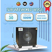 Loa sub điện W2021 + Bass 30 - Hàng chính hãng Weeworld