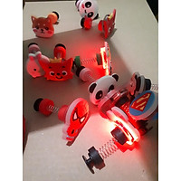 Nút gắn dép Cross Lò Xo có đèn LED - Jibbitz Charm Sticker cài dép Sục, Satihu, Cá Sấu