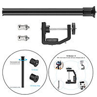 13-23.6inch Adjustable Tabletop Desk Clamp Mount Stand Holder 1/4" Screw Tip for DSLR Camera Ring Light Camcorder Video Light Action Camera