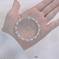 Vòng tay nữ bạc ta bi phay MS25c