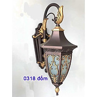 Đèn tường đồng gắn trụ cổng trang trí ngoại thất cổ điển, sang trọng mã 0318